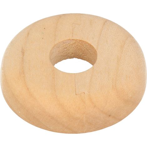 STEDO Echtholz-Einzelrosette - Ahorn - Loch: 15 mm x Aussen: 50 mm (1/2)