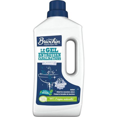 Produit entretien pour canalisations - Gel préventif - Naturel - Briochin