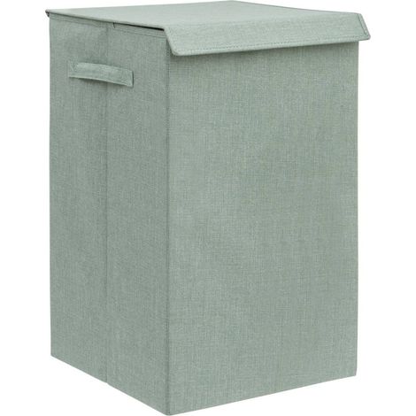 Colorama wäschekorb, rechteckig, zusammenklappbar, 74 l, seladongrün - 5five (1/4)