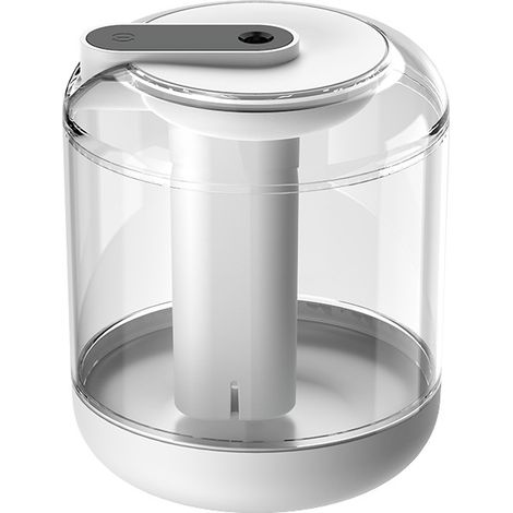 Humidificateur à eau chaude, diffuseur d'aromathérapie, volume de brume élevé, silencieux, arrêt automatique, (blanc) (1/2)