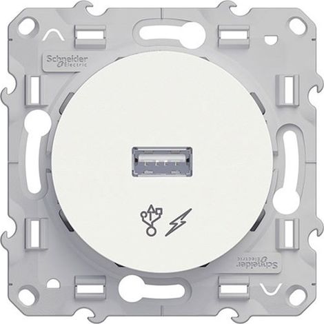 Prise Alim Usb 5v Blanc Odace, à Vis