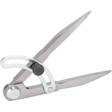 Compas de précision 125mm avec pointe acier pour traçage de cercles - Outil de marquage professionnel pour menuisiers