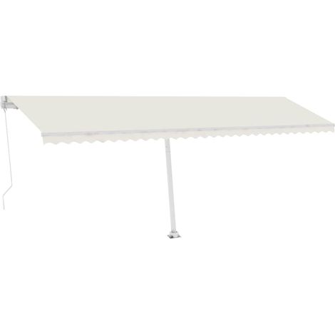 Maison Exclusive - Tenda da Sole Autoportante Manuale 600x300 cm Crema (1/5)
