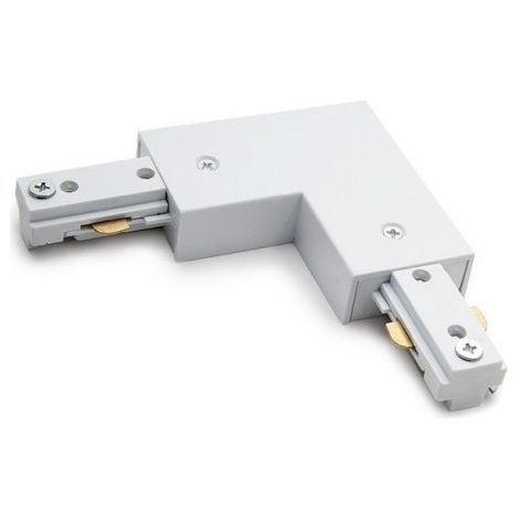 Connecteur en L pour rail biphasé blanc - DSC - Ledme - LM3252A (1/4)