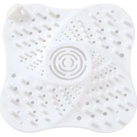 1 pièces attrape cheveux douche,filtre a cheveux pour douche avec Ventouse tamis evier bouchon baignoire anti cheveux filtre bonde douche filtre baignoire pour Cuisine lavabo salle de bain Blanc (1/4)
