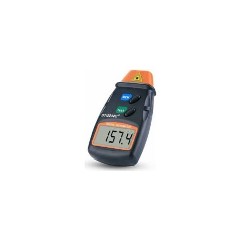 Digitaler Drehzahlmesser, berührungsloser Drehzahlmesser, LCD-Digitaldrehzahlmesser, Drehzahlbereich 2,5–99.999 U/min, mit 3 Reflektorstreifen und blauer Stofftasche