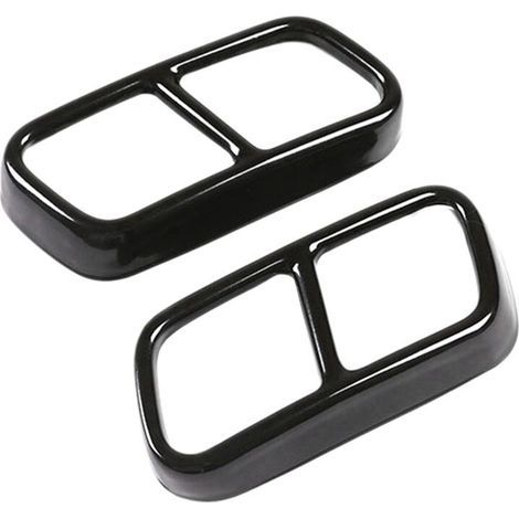 Cache noir pour pot d'échappement arrière de BMW Série 7 F01 730i 740i 750i 760i (1/5)