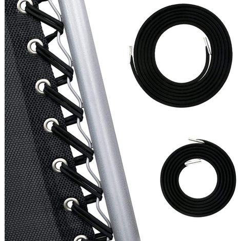 Corde de remplacement pour chaise zéro gravité, lacets élastiques pour chaise antigravité, câble bungee extensible pour chaise de jardin, kit de réparation pour transat de patio - 4 cordes (1/5)
