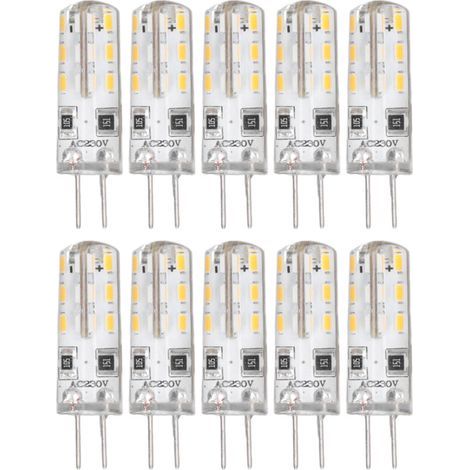 Ej.Life Ampoules à Filament G4 LED, 1.5W AC220V Ampoules à Filament LED Blanc Chaud 3000K pour Camping-Car (1/5)