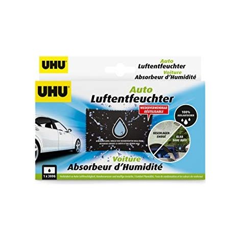 UHU DÉSHUMIDIFICATEUR DE VOITURE RÉUTILISABLE ANTI-HUMIDITÉ 300 G 53495