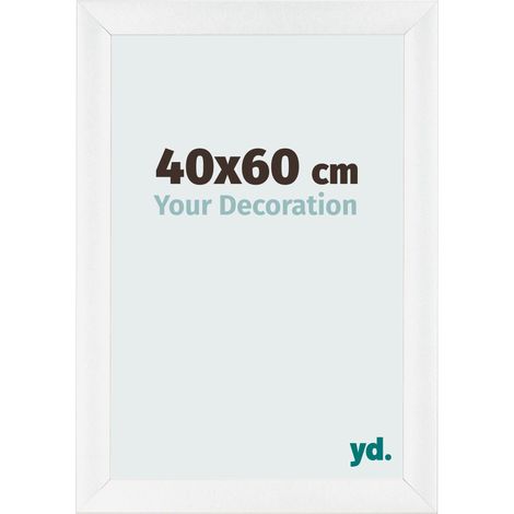 yd. - Cadre photo 40x60 - Blanc Brillant - MDF - Pisa (1/5)