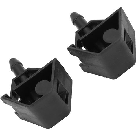 Jeu de 2 buses de lave-glace avant 28932-JD000, ABS noir, résistantes, remplacement pour Nissan (1/5)