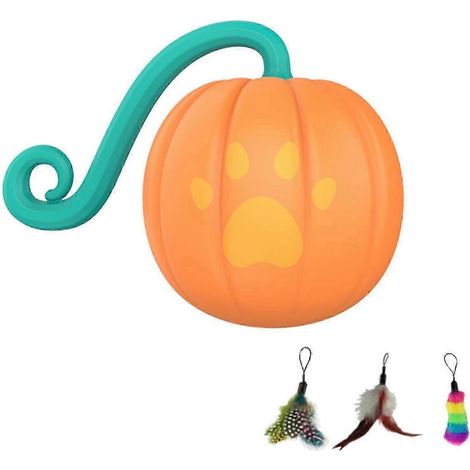Balle interactive rechargeable pour chat avec 3 modes de jeu, jouet pour animaux de compagnie à mouvement automatique (1/4)