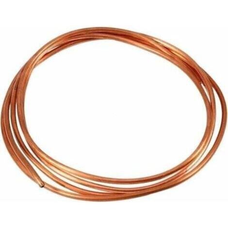 Tube en cuivre, bobine de tube en cuivre flexible de 2 M, 4 mm OD x 3 mm ID pour tuyauterie de réfrigération (4 mm OD, 3 mm ID)