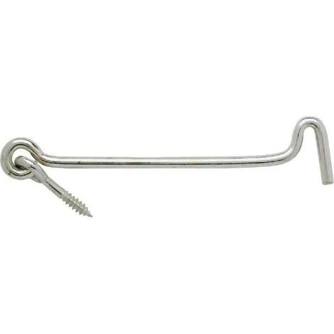 GFD Gancho de contraventana acero galvanizado blanco 6x120 mm