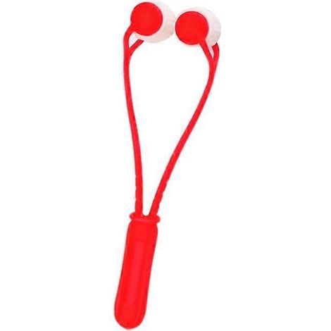Rouleau de massage portatif pour animaux de compagnie - Soulage les tensions musculaires et améliore la circulation sanguine - Rouleau rouge et blanc (1/5)