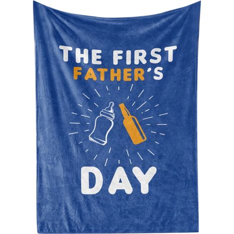 Bunte, bedruckte Decke mit Muster, weiches und atmungsaktives Polyester, maschinenwaschbar, ideales Geschenk für Papa – 80 x 100 cm (1/5)