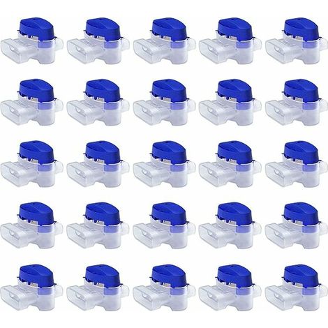 VURAHOME - Accessoire pour tondeuse Set de Connecteurs de Câbles pour Robot Tondeuse - 25 Raccords Remplis de Gel pour Étendre ou Réparer Fil Electrique Bas Voltage Tondeuse Automatique - Étanches, Sû (1/5)