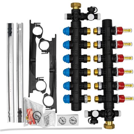 Collettore a 6 vie per riscaldamento a pavimento hkv rmx6 daikin ecollectrmx6a
