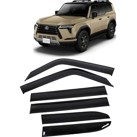 Déflecteurs de pluie et de pluie pour vitres de voiture Lexus GX550 2024 2025 (4 pièces) (1/5)