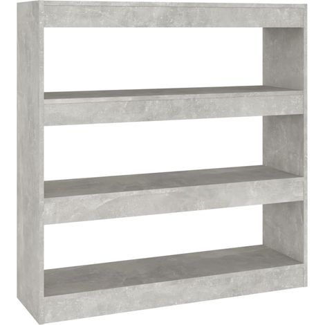Maison Exclusive - Bücherregal/Raumteiler Betongrau 100x30x103 cm