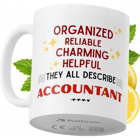 Lustige Kaffeetasse mit witzigem Textdesign für Buchhalter – ideal für Geburtstage, Namenstage und Feiertage. Hochwertige Tasse für besondere Anlässe im Büro oder Homeoffice. Farbe: Weiß, 330 ml.