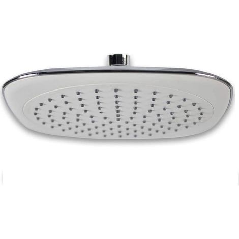 Soffione per doccia da bagno grande quadrato diametro 15 cm in abs effetto pioggia con filtro anticalcare ad alta pressione bianco (1/2)