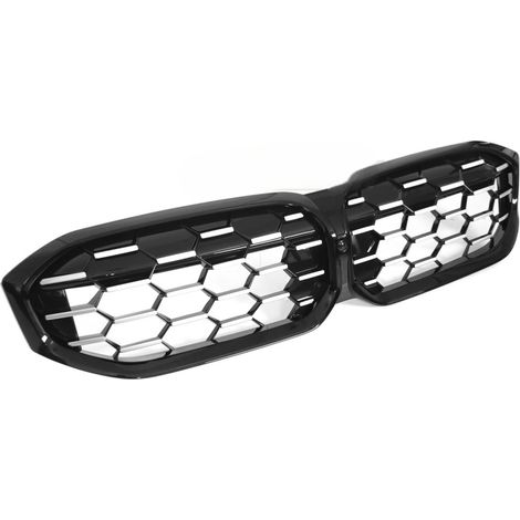 Grille calandre BMW serie 3 G20/G21 de 2022 a 2025 Look Diamand Silver Noir-42562125 (1/5)