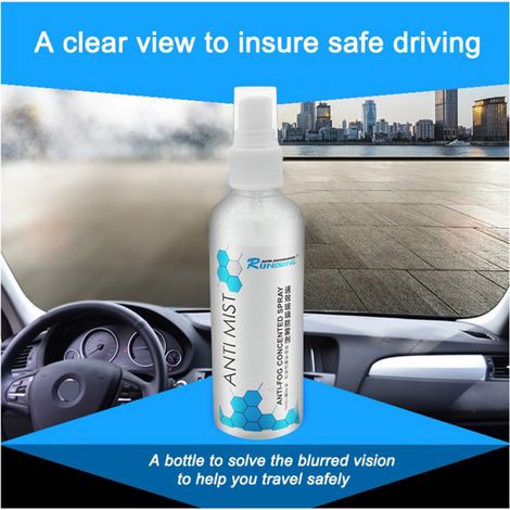 Spray antibuée pour pare-brise de voiture, convient également aux vitres intérieures. (1/5)