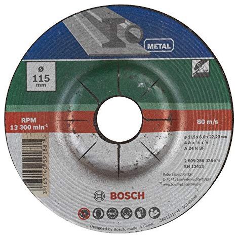 BOSCH - MOLA SBAVO 115x22.23x6 CON  CENTRO DEPRESSO (1/4)