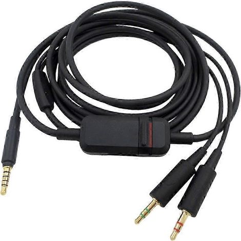 Câble audio 3.5mm vers 3.5mm pour casque de remplacement - Compatible avec modèles MMX300, fil stéréo jack mâle à mâle, connecteur doré, longueur flexible (1/5)