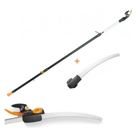 Fiskars Upx86+Upx80 Teleskopischer Baumschneider 2,4-4 m orange schwarz (1/5)