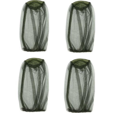 4 teiliger Mückenschutzhut Sonnenhut für Angler Netzhut Unisex Elastisch und faltbar Nylonmaterial 50 x 40 x 0,5 cm Schützt vor verschiedenen Ins (1/5)