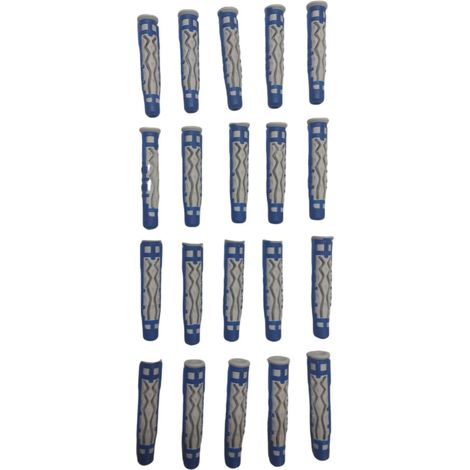 20 chevilles bleu 8 x 50 mm, bi-matière universelle - jardiboutique (1/5)