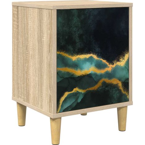 Maison Exclusive - Armadio da Notte WIJHE Rovere Sonoma 36 x 33 x 50 cm (1/5)