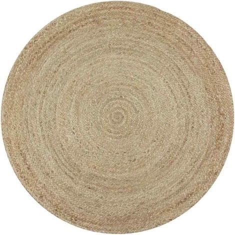 Wohnzimmer- oder Schlafzimmerteppich - Jute - Ø 70 cm - Natur - Wohnzimmer- oder Schlafzimmerteppich - Jute - Ø 70 cm - Natur (1/5)