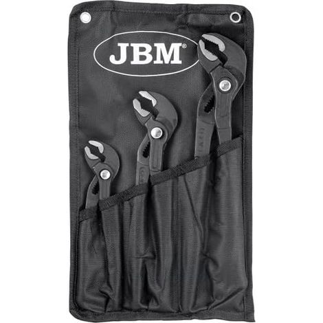 JBM 53483 Set 3 Pinze Regolabili Pinza a Pappagallo con Pulsante Pinze Poligrip (1/3)