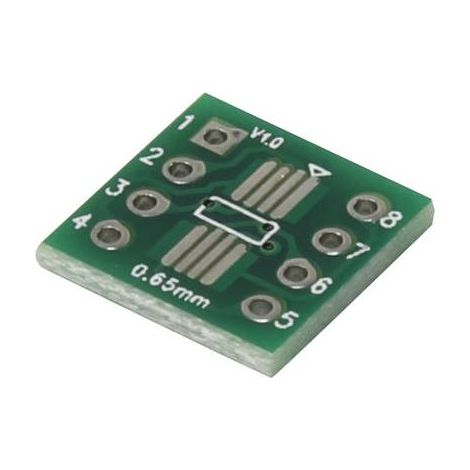 TRU COMPONENTS SOP8 Platine d'expérimentation Epoxy (L x l) 12 mm x 12 mm 35 µm Pas 2.54 mm Contenu 1 pc(s) S865131 (1/2)