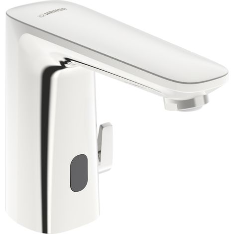 Hansa Infrarot-Waschtischarmatur HANSAELECTRA ECO+ chrom, Batteriebetrieb, Ausladung 117mm (1/2)