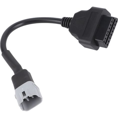 Faisceau Adaptateur OBD2 6 Broches - Pour Diagnostic Moto - Compatible GSX-R 1000/1000R/125/SV650/DL650 - 1 Pièce (1/4)