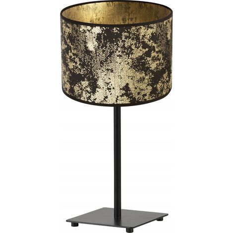 LÁMPARA DE MESA GIA, PANTALLA CON PATRÓN DORADO (1/5)