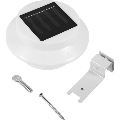Solarleuchte für den Außenbereich mit 3 LEDs, zur Wandmontage, für Garten, Einfahrt oder Zaun (warmweiß) (1/5)