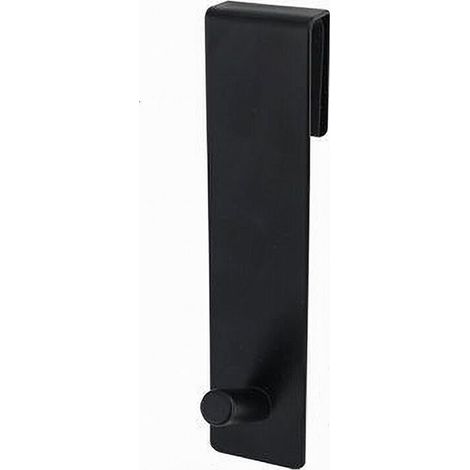 Gancio Pro Box Doccia Appendi Asciugamano Accappatoio Bagno 4x13,5 cm Nero 87769 (1/5)