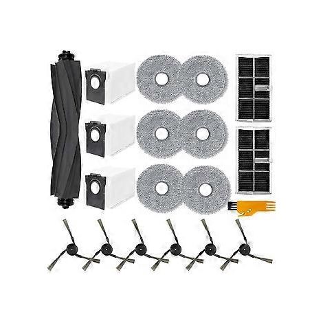 Für X40 Ultra / X40 Pro / S30 Pro Ultra Saugroboter: Hauptbürste, Seitenbürste, HEPA-Filter, Wischtuch, Staubbeutel