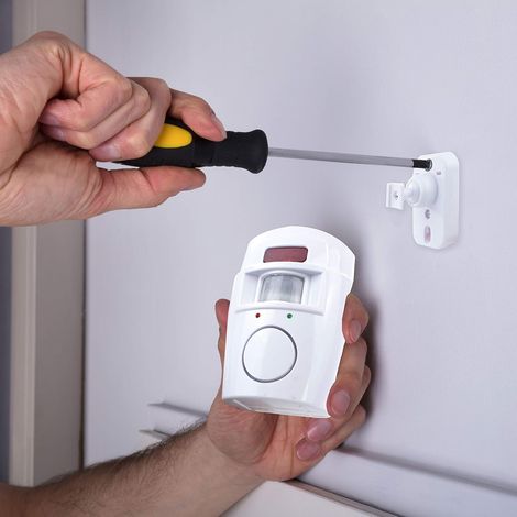 Alarme De Mouvement Sans Fil TRIXES – Détecteur Pour Abri De Jardin, Fonctionnement Sur Pile