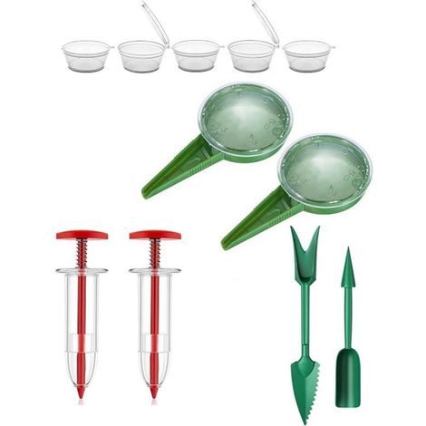 Mini Seeder - Handheld Seed Spreader for Garden Planting - Compact Plastic Sowing Tool - For Flowers Vegetables and Herbs - 2 Pieces (1/5)