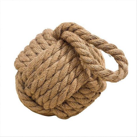 Bloque-porte marin en corde de singe, nœud décoratif 15 cm, arrêt de porte nautique pour intérieur, finition robuste, modèle A (1/5)