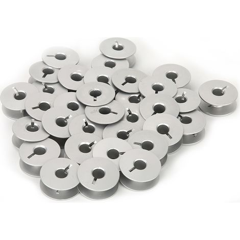 100 bobines fendues en aluminium 55623A, adaptées aux pièces de machines à coudre industrielles. (1/4)
