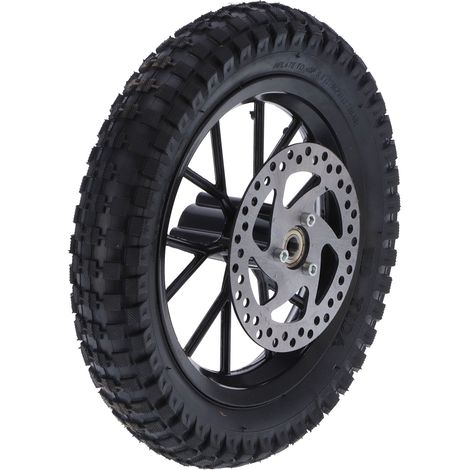 12,5 x 2,75 Zoll Gummi-Vorderreifen, Scheibenbremse, Ritzelschrauben für 47 cm³/49 cm³ 2-Takt Mini-Motocross-Bikes, Schwarz (1/5)