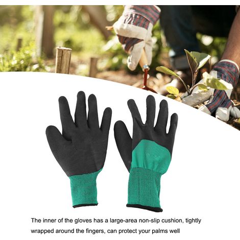 GARRYFIZH Gants de manipulation, gants de protection de travail respirants pour l'horticulture agricole (1/5)